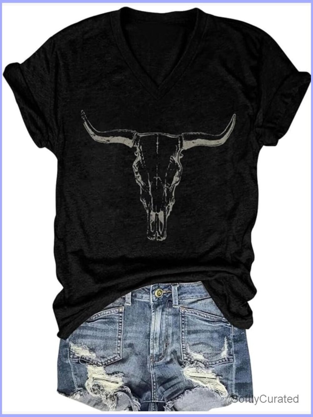 V-Neck Dragonfly Tee Cute Summer Graphic Shirt Vintage Boho Flowers Short Sleeve - Picture 1 of 1